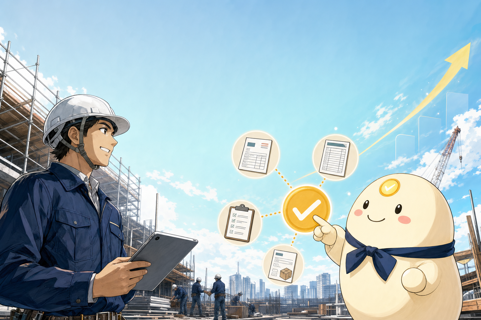 BuildOS — リーちゃんがリース会社の事務と現場の発注をAIで自動化している様子